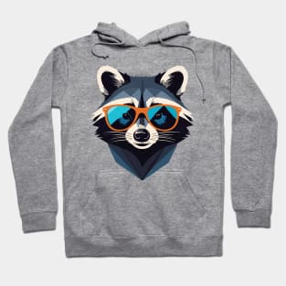 Cool Raccoon with sunglasses Hoodie